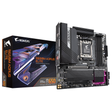 Placa Mãe Gigabyte B650M Aorus Elite, Chipset B650, AMD AM5, mATX, DDR5