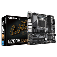 Placa Mãe Gigabyte B760M D3H, Chipset B760, Intel LGA 1700, M-ATX, DDR5