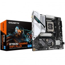 Placa Mãe Gigabyte B760M Gaming WIFI Plus, Chipset B760, Intel LGA 1700, MATX, DDR5, White  