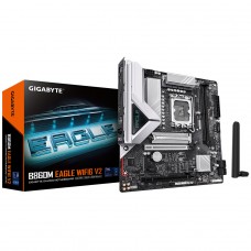 Placa Mãe Gigabyte B860M EAGLE WIFI6 V2, Chipset B860, Intel LGA 1851, M-ATX, DDR5