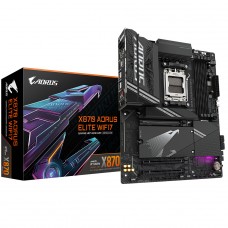 Placa Mãe Gigabyte X870 AORUS Elite WiFi7, Chipset X870, AMD AM5, ATX, DDR5
