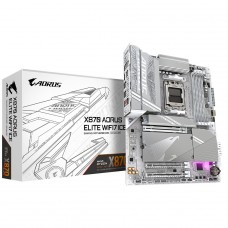 Placa Mãe Gigabyte X870 AORUS Elite WiFi7 ICE, Chipset X870, AMD AM5, ATX, DDR5, Branco