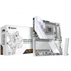 Placa Mãe Gigabyte X870 AORUS TACHYON ICE, Chipset X870, AMD AM5, E-ATX, DDR5, Branco