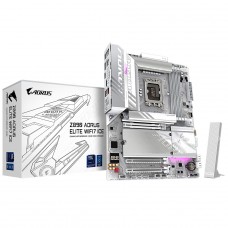 Placa Mãe Gigabyte Z890 Aorus Elite WiFi7 ICE, Chipset Z890, Intel LGA 1851, ATX, DDR5, Branco