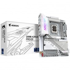 Placa Mãe Gigabyte Z890 AORUS PRO ICE, Chipset Z890, Intel LGA 1851, ATX, DDR5, Branco
