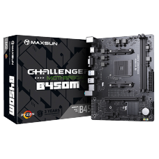 Placa Mãe MAXSUN B450M MS-Challenger, Chipset B450, AMD AM4, mATX, DDR4
