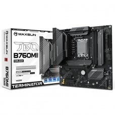 Placa Mãe MAXSUN Terminator B760M GKD5 Dark, Chipset B760, Intel LGA 1700, mATX, DDR5