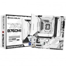 Placa Mãe MAXSUN Terminator B760M GKD5 Ice, Chipset B760, Intel LGA 1700, mATX, DDR5