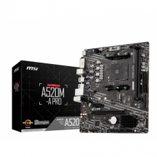 Placa Mãe MSI A520M-A PRO Chipset A520, AMD AM4, mATX, DDR4