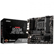 Placa Mãe MSI B550M PRO-VDH WIFI, Chipset B550, AMD AM4, mATX, DDR4