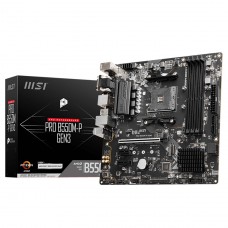 Placa Mãe MSI PRO B550M-P GEN3, Chipset B550, AMD AM4, mATX, DDR4