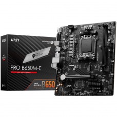 Placa Mãe MSI PRO B650M-E, Chipset B650, AMD AM5, M-ATX, DDR5