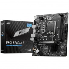 Placa Mãe MSI PRO B760M-E, Chipset B760, Intel LGA 1700, mATX, DDR5