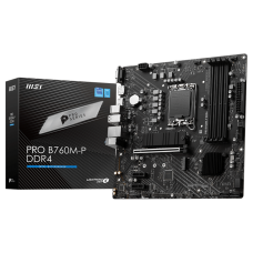 Placa Mãe MSI PRO B760M-P DDR4, Chipset B760, Intel LGA 1700, mATX, DDR4