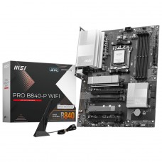 Placa Mãe MSI PRO B840-P WIFI, Chipset B840, AMD AM5, ATX, DDR5