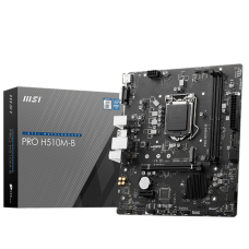 Placa Mãe MSI PRO H510M-B, Chipset H470, Intel LGA 1200, M-ATX, DDR4, 911-7E05-006
