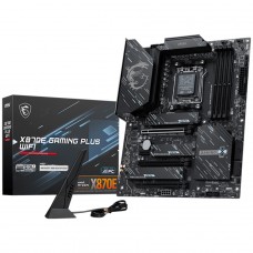 Placa Mãe MSI X870E Gaming PLUS WIFI, Chipset X870E, AMD AM5, ATX, DDR5