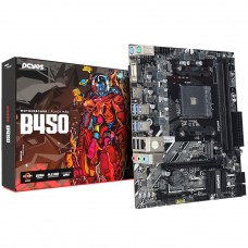 Placa Mãe PCYes B450, Chipset B450, AMD AM4, mATX, DDR4, PCYB450-RZ564