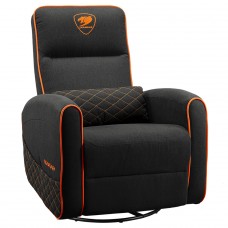 Poltrona Gamer Cougar Fidom, Reclinável, Tecido, Preto e Laranja, 3MFDFORB.0001
