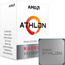 Processador AMD Athlon 3000G, 3.5GHz, 2-Cores, 4-Threads, 4Mb Cache, AM4, Com vídeo integrado, YD3000C6FHSBX