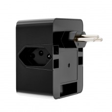 Protetor CLAMPER Energia 3 LCF, 3 Tomadas, 3 Pinos, 10 Amperes, Bivolt, Preto