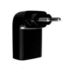 Protetor CLAMPER Pocket Fit LCF, 2 Pinos, 20 Amperes, Bivolt, Formato Fit 90º, Preto