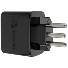 Protetor CLAMPER Pocket LCF, 3 Pinos, 20 Amperes, Bivolt, Preto