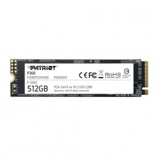 SSD Patriot P300, 512GB, M.2 2280, NVME PCIe, Leitura 1700MBs e Gravação 1100MBs, P300P512GM28