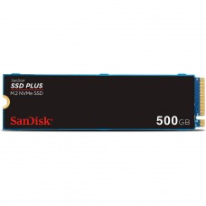 SSD SanDisk Plus, 500GB, M.2 NVMe PCIe 3.0, Leitura 2400MBs e Gravação 1500MBs, SDSSDA3N-500G-G26