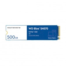 SSD WD Blue SN570 NVMe M.2, 500GB, PCIe Gen3 x4, NVMe v1.4, Leitura 3500MBs e Gravação 2300MBs, WDS500G3B0C