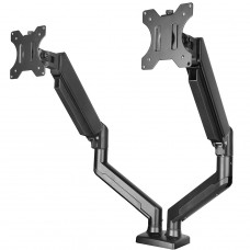 Suporte de Mesa Bluecase Ergo Flexy, Articulado, Com Pistão, Para 2 Monitores 12 Até 32 Pol, Preto, BSMTG02-3BBX