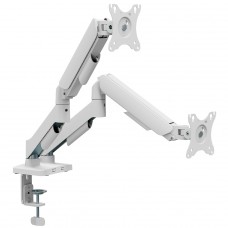 Suporte de Mesa Bluecase Ergo Flexy, Articulado, Para Dois Monitores de 17" a 32", Branco, BSMTS02-1WBX