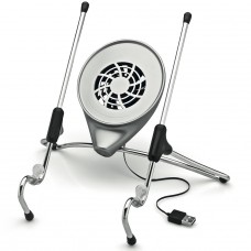 Suporte Ergonômico para Notebook Octoo Uptable Cooler, Ajustável, Cromado