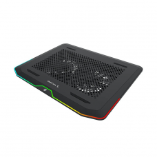 Suporte para Notebook DeepCool N80 RGB, Ajustável, Black, Com 2 Fans, DP-N222-N80RGB
