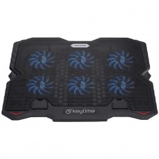 Suporte para Notebook Keytime CoolStand 6, Ajustável, Preto, Com 6 Fans, KYT00022