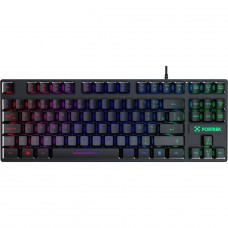 Teclado Gamer Fortrek Fearless 80, TKL, Rainbow, Membrana, ABNT2, Preto