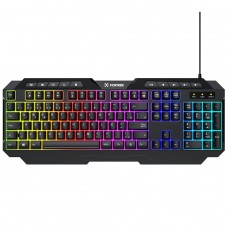 Teclado Gamer Fortrek Shortcut, Rainbow, Membrana, Full Size, ABNT2, Preto
