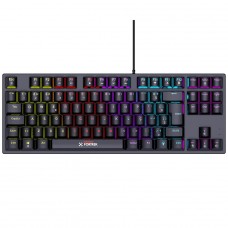 Teclado Gamer Mecânico Fortrek Gravity 80, Rainbow, Switch Outemu Red, ABNT2, TKL, Preto