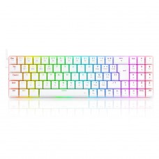 Teclado Gamer Mecânico Redragon Ashe, RGB, Switch Brown, ABNT2, White, K626-KB-W PT-BROWN
