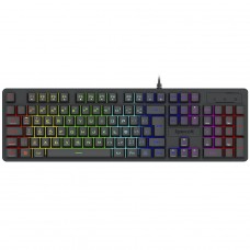 Teclado Gamer Redragon Netherbane, Membrana, Rainbow, ABNT2, Preto, K521-R