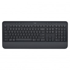Teclado Logitech Signature K650, USB, Membrana, Sem Fio, Bluetooth, ANSI, Grafite, 920-010911