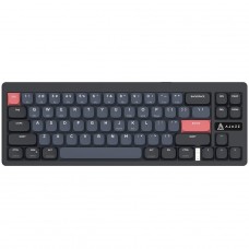 Teclado Mecânico Gamer Ajazz AKL680, Wireless/Bluetooth, 65%, ANSI, Switch Low-profile, Preto e Azul