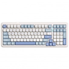 Teclado Mecânico Gamer MCHOSE K99 V2, Wireless, Bluetooth, RGB, Icy Creamsicle Switch, ANSI, 98%, Sky Blue, MC-K99V2-4