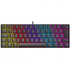 Teclado Mecânico Gamer Ninja Leap 60%, Switch Blue, Rainbow, ABNT2, Preto, GN-KB-LPBL60BBUAB