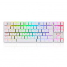 Teclado Mecânico Gamer Redragon APS, RGB, Switch Blue, TKL, White, K607W-RGB (PT-BLUE)
