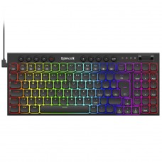 Teclado Mecânico Gamer Redragon Sion, RGB, Low-Profile, Switch Brown, ABNT2, Preto, K653-RGB (PT-BROWN)