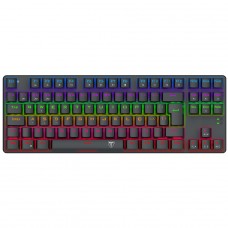 Teclado Mecânico Gamer T-Dagger Bora, Rainbow, Switch Brown, TKL, ABNT2, Preto, T-TGK313-BR