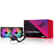 Water Cooler Asus Rog Strix LC II, 280mm, ARGB, Intel-AMD, Preto, 90RC00C1-M0UAY1