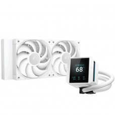Water Cooler DeepCool Mystique 240 WH, 240mm, Display LCD, Intel-AMD, Branco, R-LX240-WHDSNMP-G-1