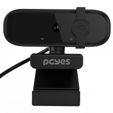 Webcam PCYES RAZA FHD-AF01, Full HD, 60 FPS, USB, Com Microfone, Preto, RZFHDAF01